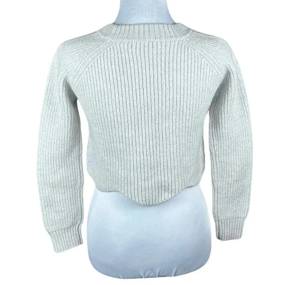 Aritzia Wilfred Sardou Sweater in Heather Birch 100% Merino Wool - Picture 3 of 5